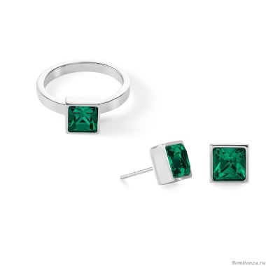 Кольцо Coeur de Lion, Dark Green-Silver, 0500/40-0548 60
